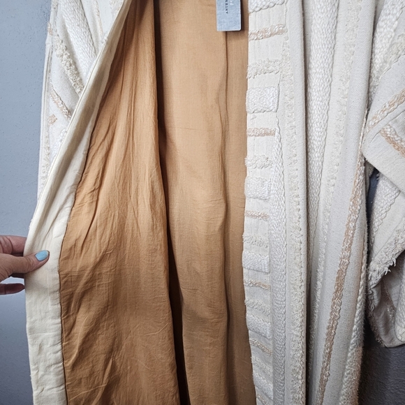 Anthropologie Ollari Renee Kimono Duster Sweater Cardigan Robe Small NEW Boho - Picture 10 of 14